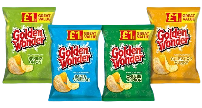 Golden Wonder Crisps available at Snacking world by Cinema Snacks